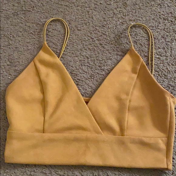 Tops - Mustard crop top